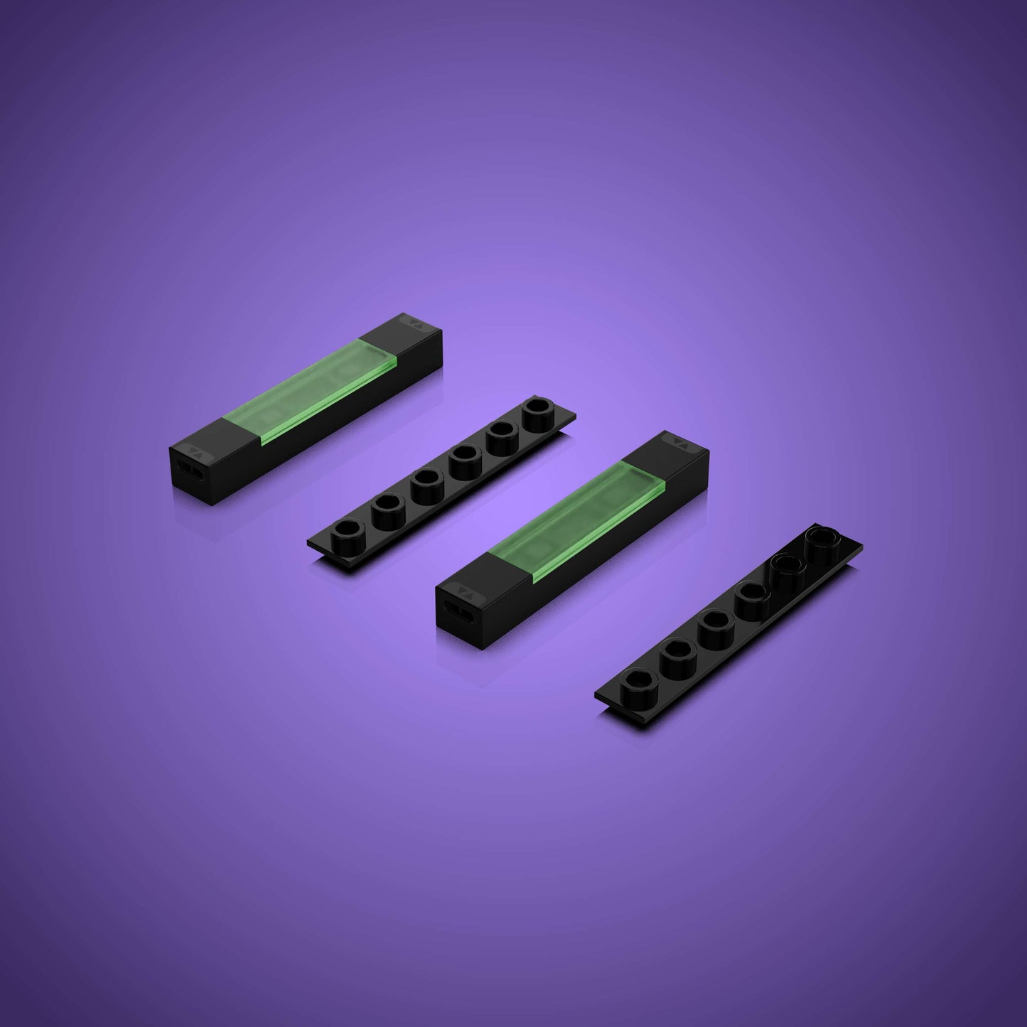 Meteor Light - Light Green (2 Pack)