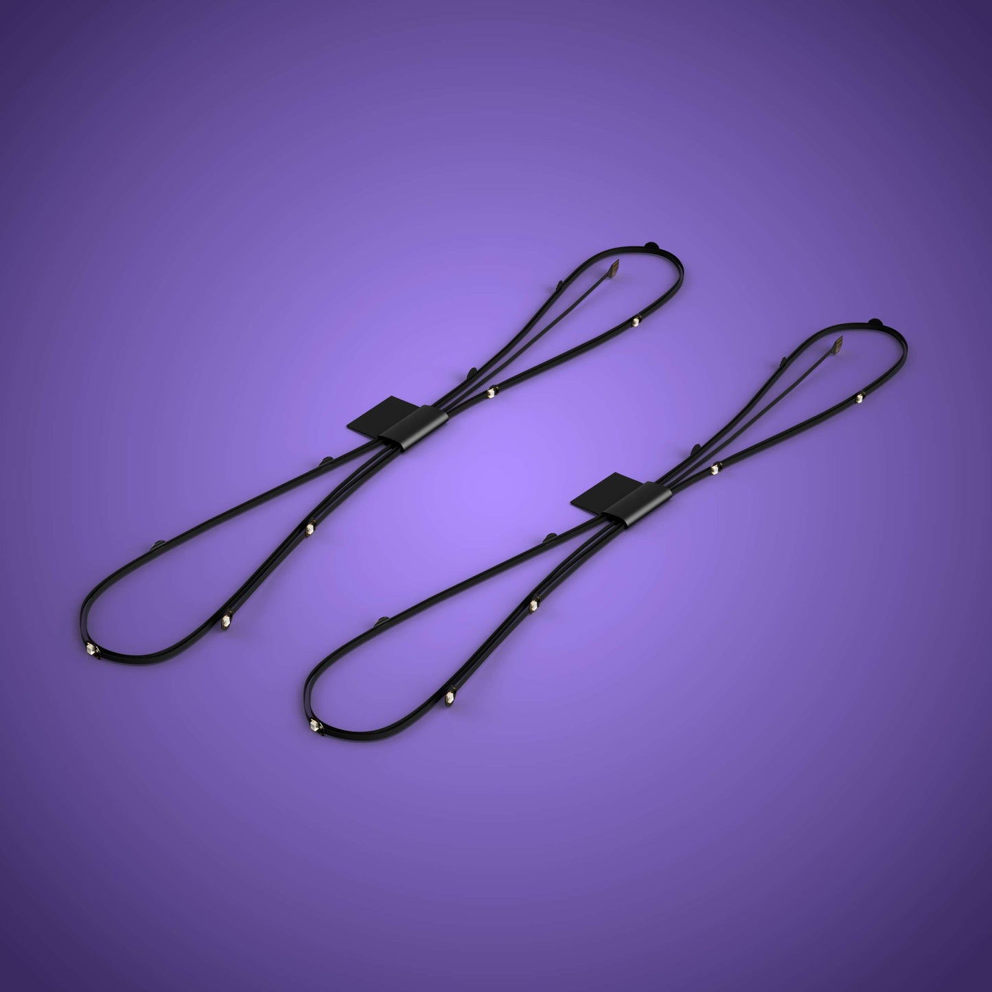 Astro Light String 10 LEDs (Black) - Multi Colour 30cm (2 Pack)