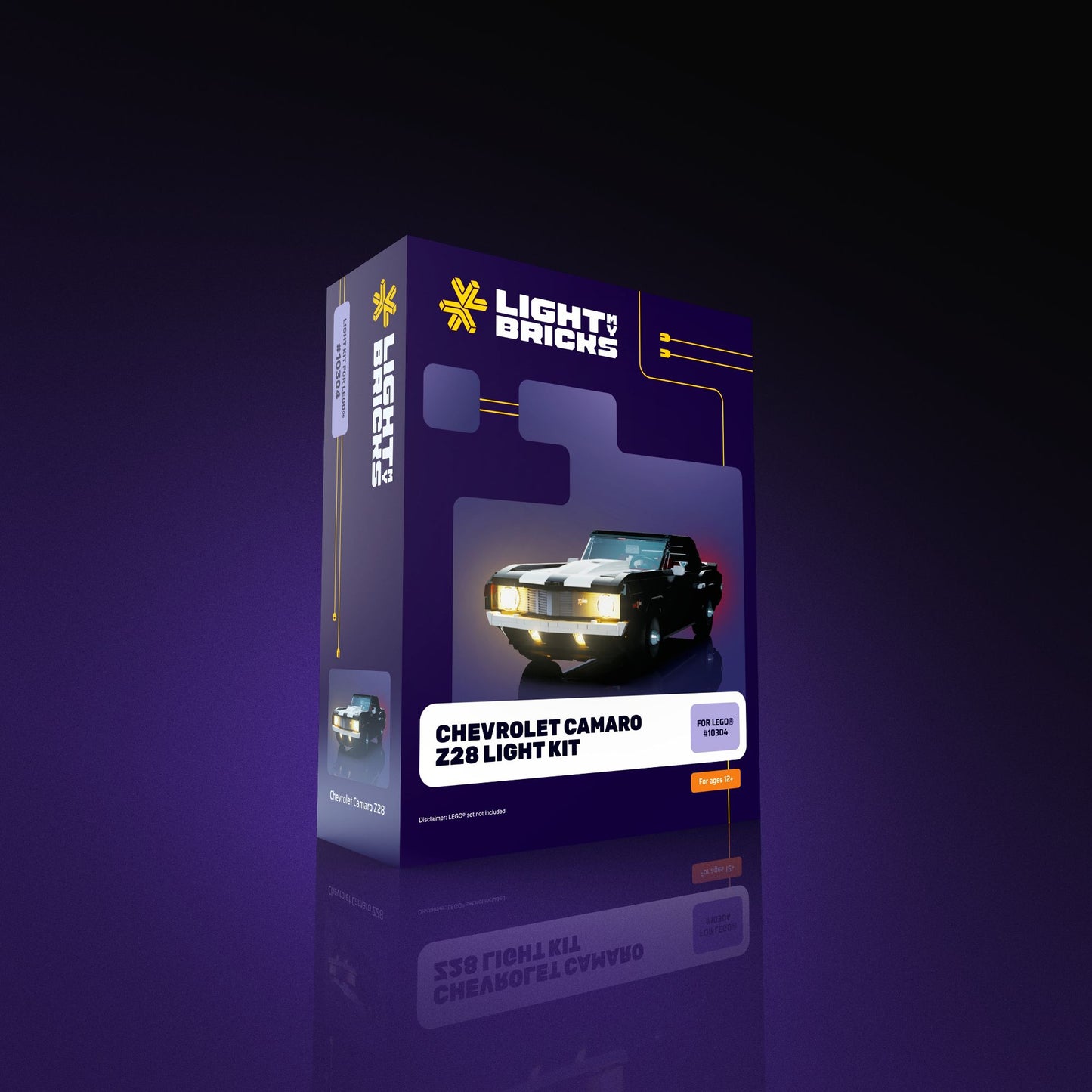 Light Kit for LEGOĀ® Chevrolet Camaro Z28 #10304