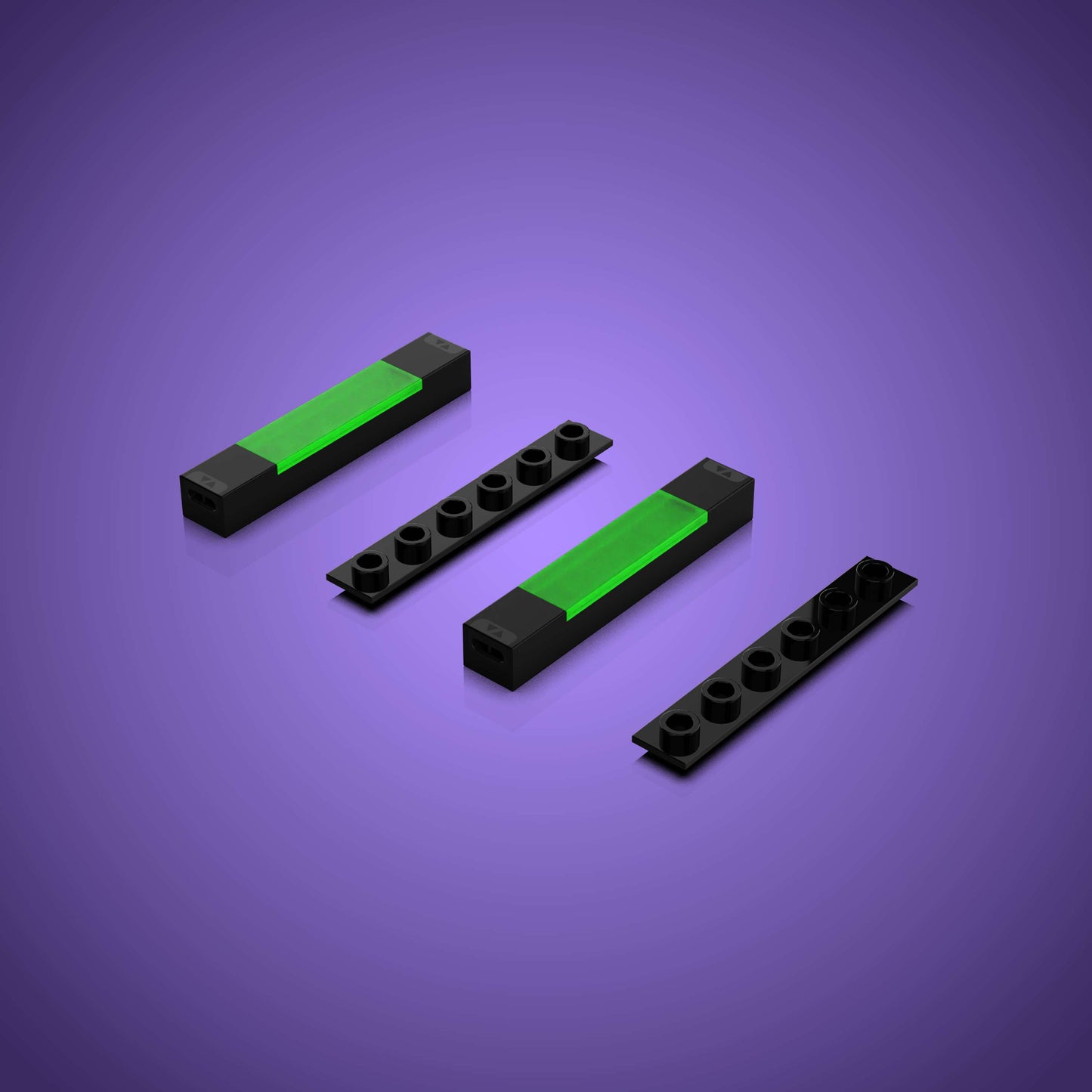 Meteor Light - Green (2 Pack)