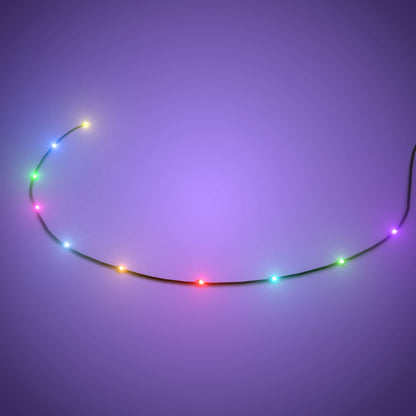 Astro Light String 10 LEDs (Black) - Multi Colour 30cm (2 Pack)