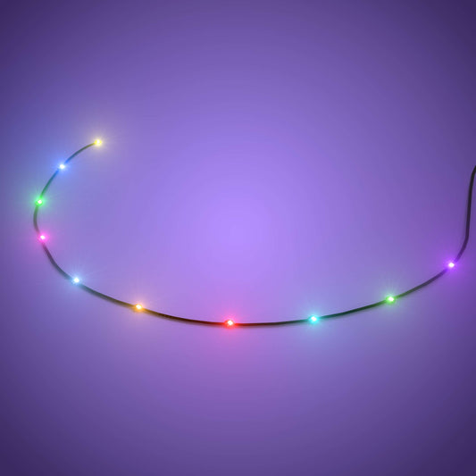 Astro Light String 10 LEDs (Black) - Multi Colour 30cm (2 Pack)