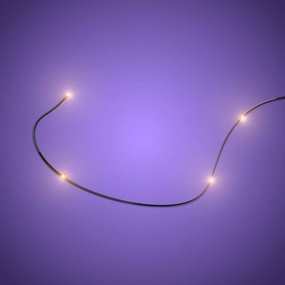 Astro Light String Flicker Effect 4 LEDs - Warm White 30cm (2 Pack)