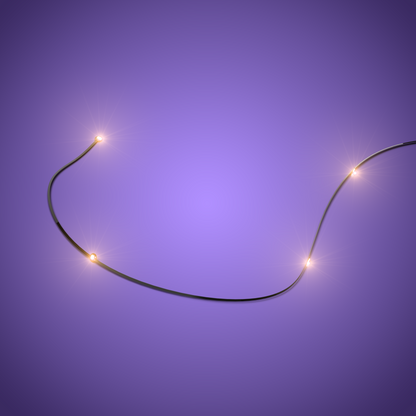LMB 2.0 Astro Light String Flicker Effect 4 LEDs - Warm White 30cm (2 Pack)