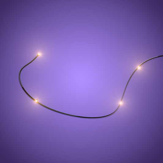 LMB 2.0 Astro Light String Flicker Effect 4 LEDs - Warm White 30cm (2 Pack)