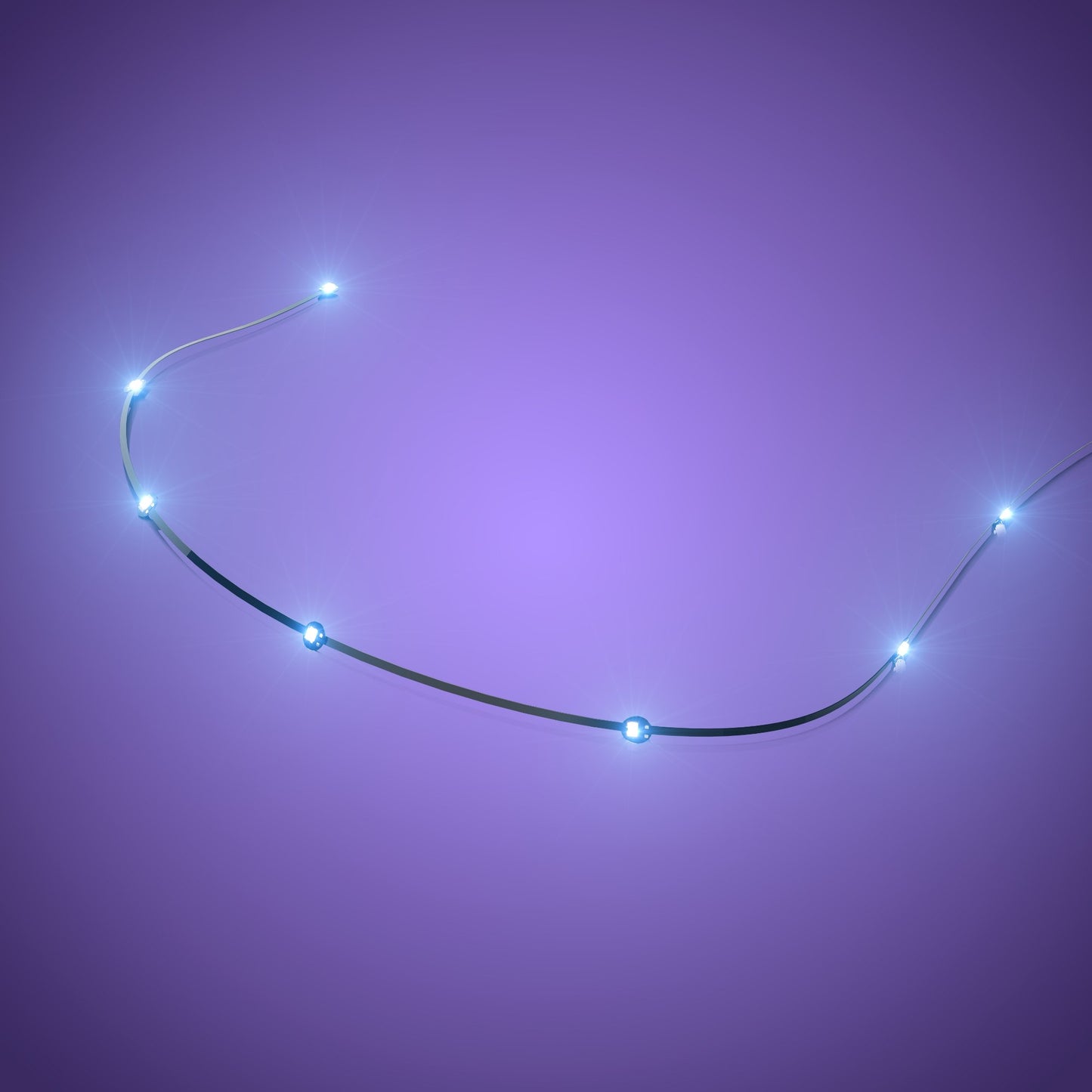 Astro Light String 6 LEDs - Cool White 15cm (2 Pack)