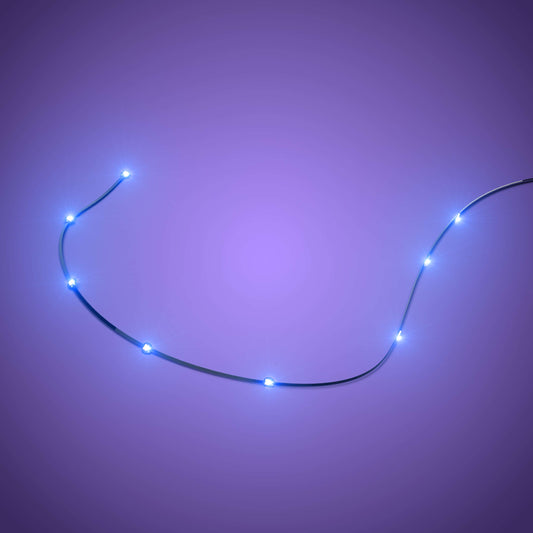 Astro Light String 8 LEDs Fork End - Blue 15cm