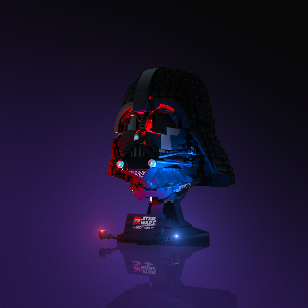 LMB 2.0 Light Kit for LEGO Star Wars Darth Vader Helmet 75304