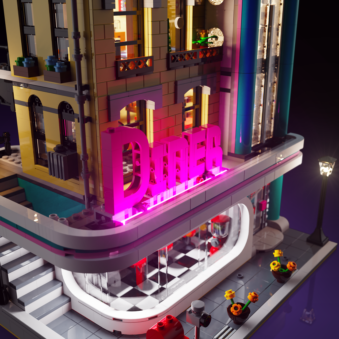 LMB 2.0 Light Kit for LEGO® Downtown Diner #10260