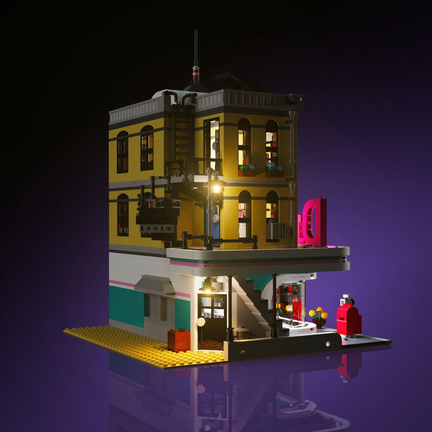 Light Kit for LEGO® Downtown Diner #10260
