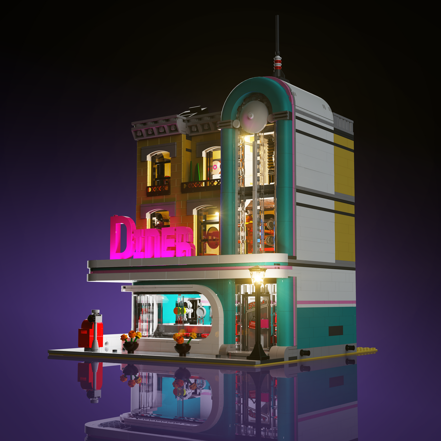 LMB 2.0 Light Kit for LEGO® Downtown Diner #10260