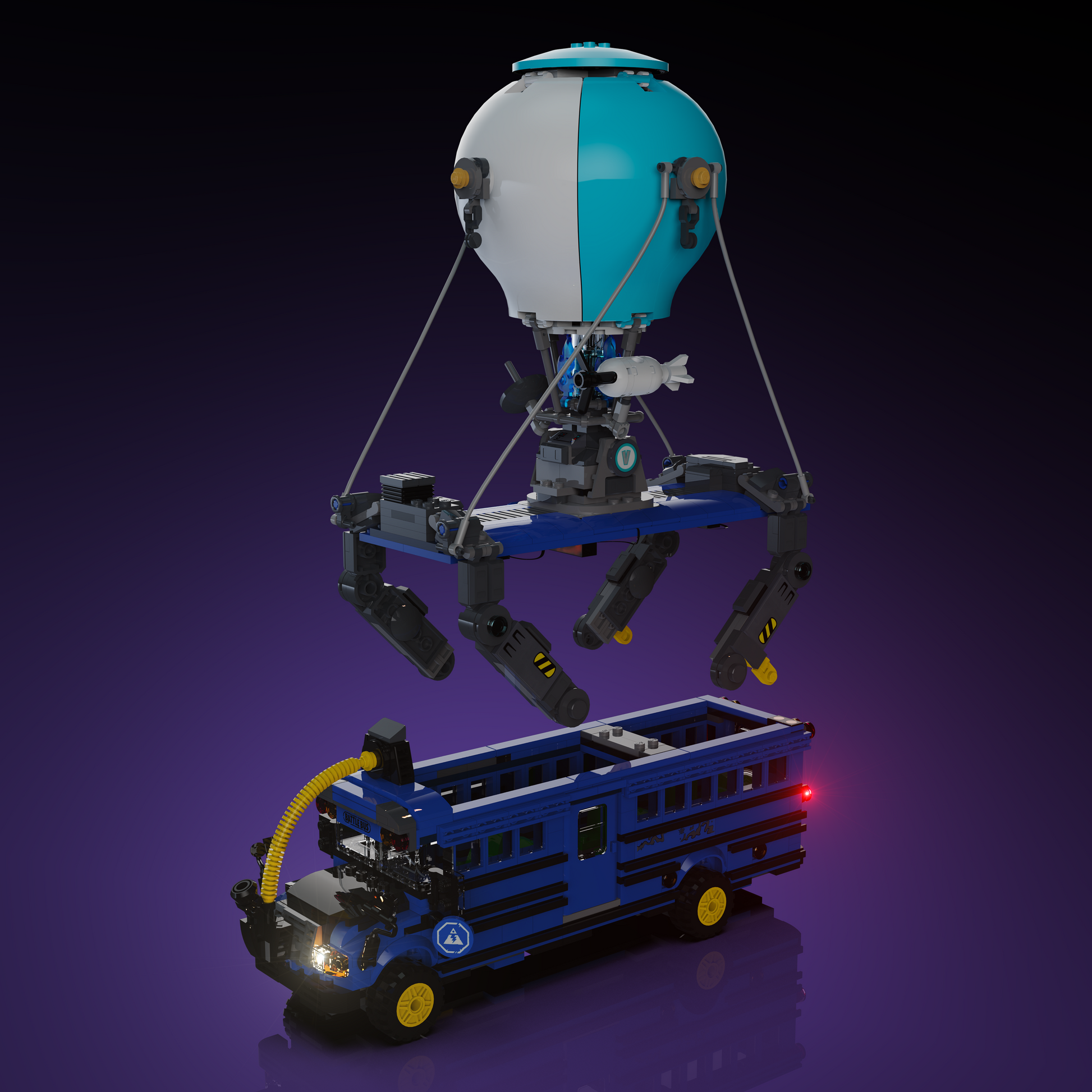 LMB Light Kit for LEGO Fortnite Battle Bus #77073 – Light My