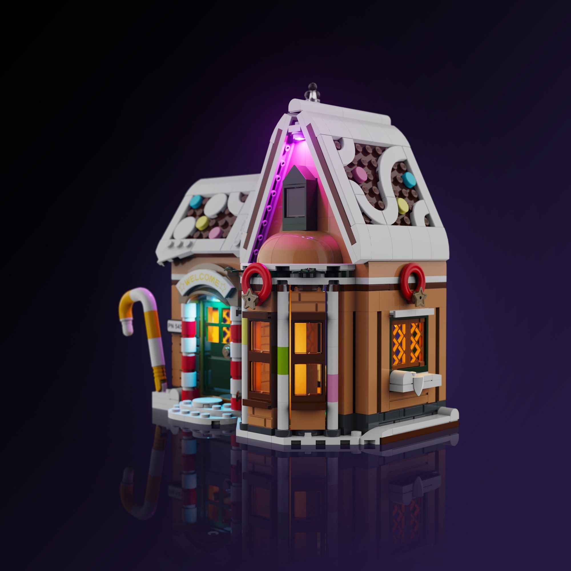 Light My Bricks™ Creations Gingerbread House #10003 | Custom Bricks ...