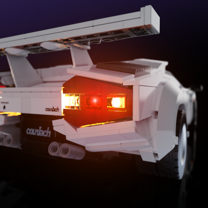 LMB 2.0 Light Kit for LEGO® Lamborghini Countach 5000 Quattrovalvole #10337