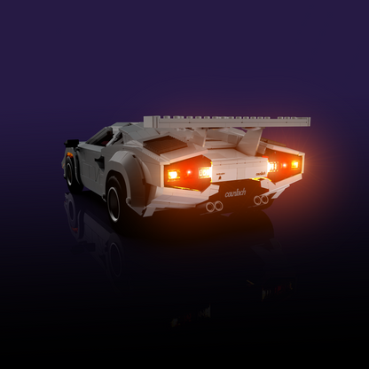 LMB 2.0 Light Kit for LEGO® Lamborghini Countach 5000 Quattrovalvole #10337