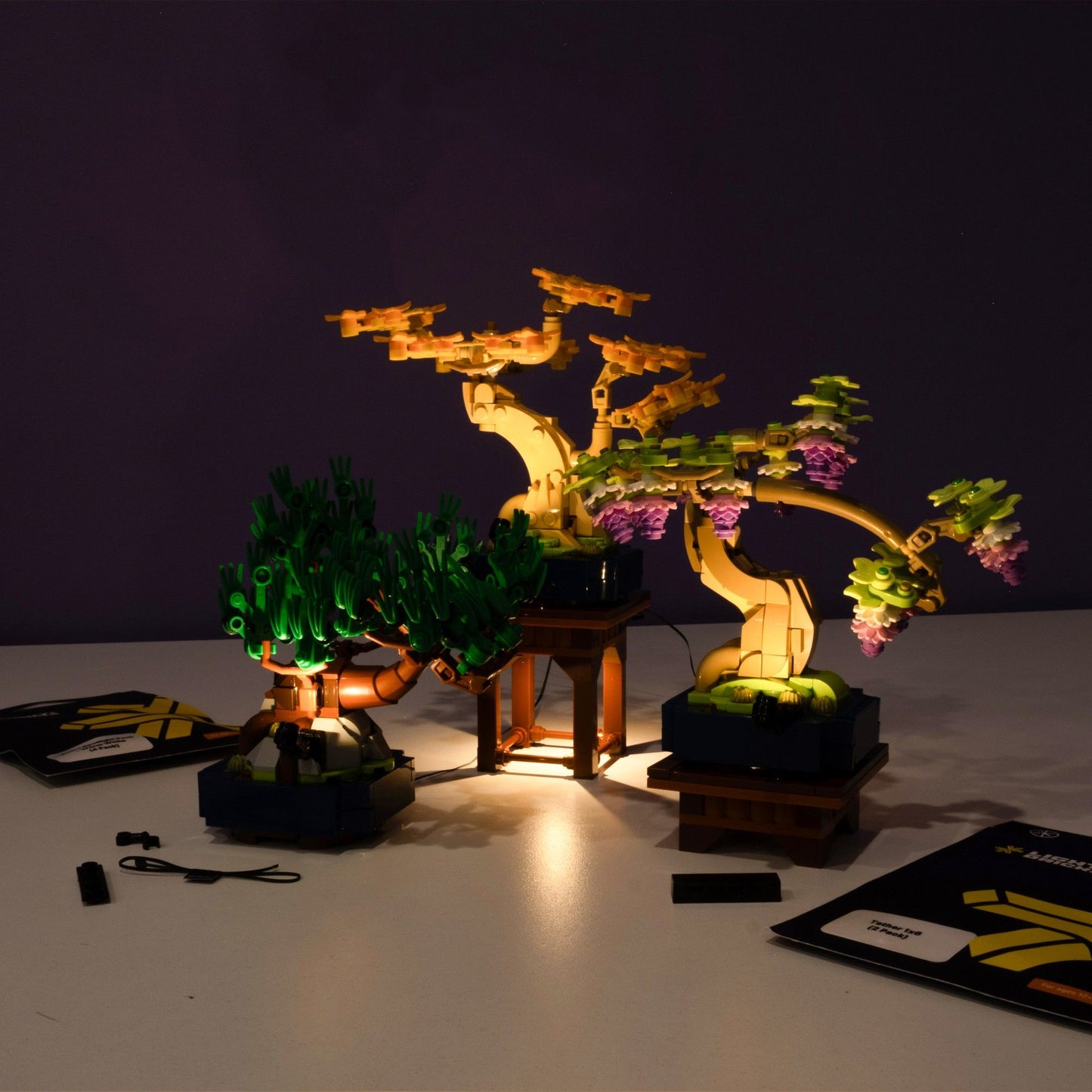LEGO® Botanicals Mini Bonsai Trees #10373 DIY Light Bundle