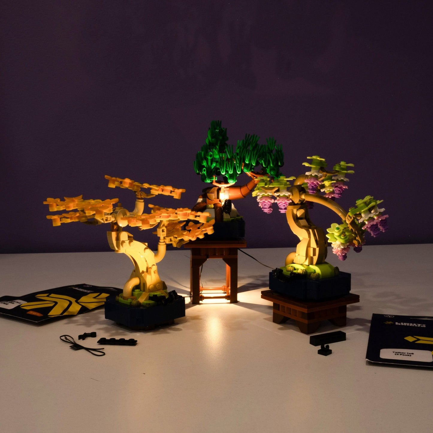 LEGO® Botanicals Mini Bonsai Trees #10373 DIY Light Bundle