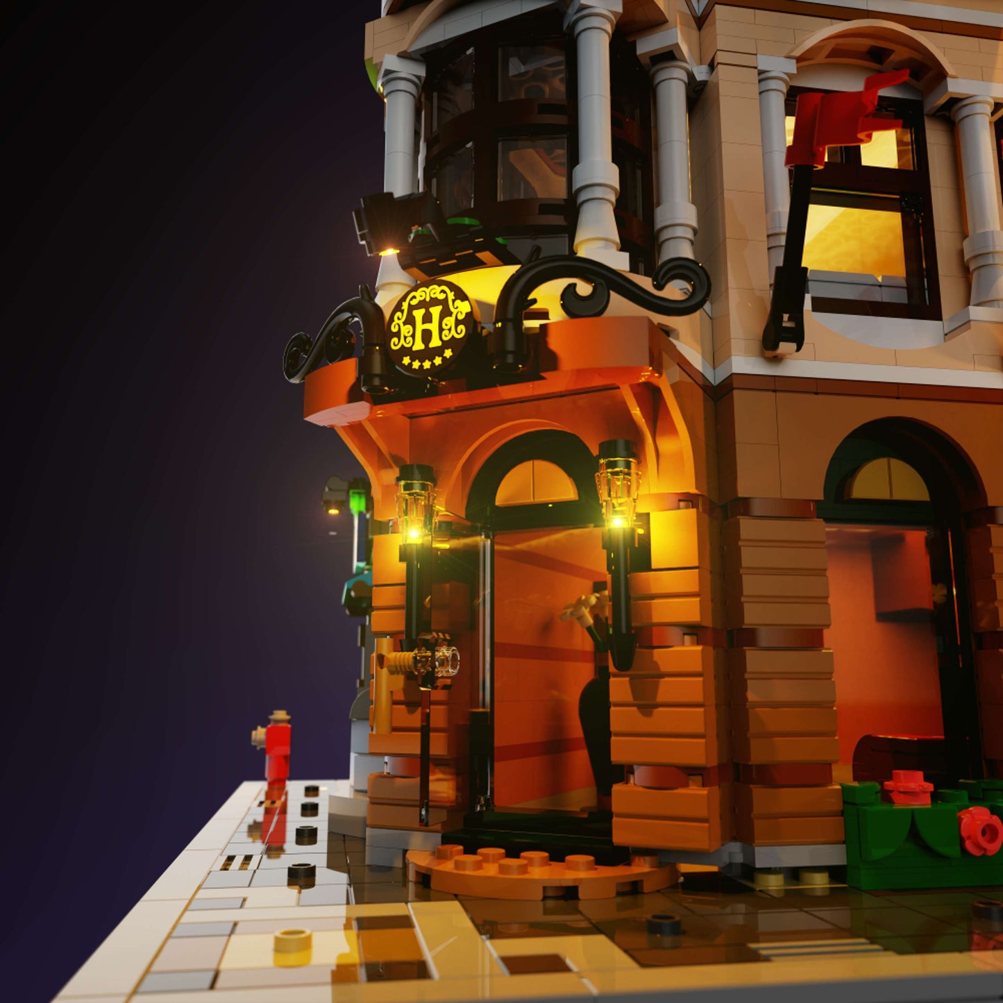 Light Kit for LEGO® Boutique Hotel #10297