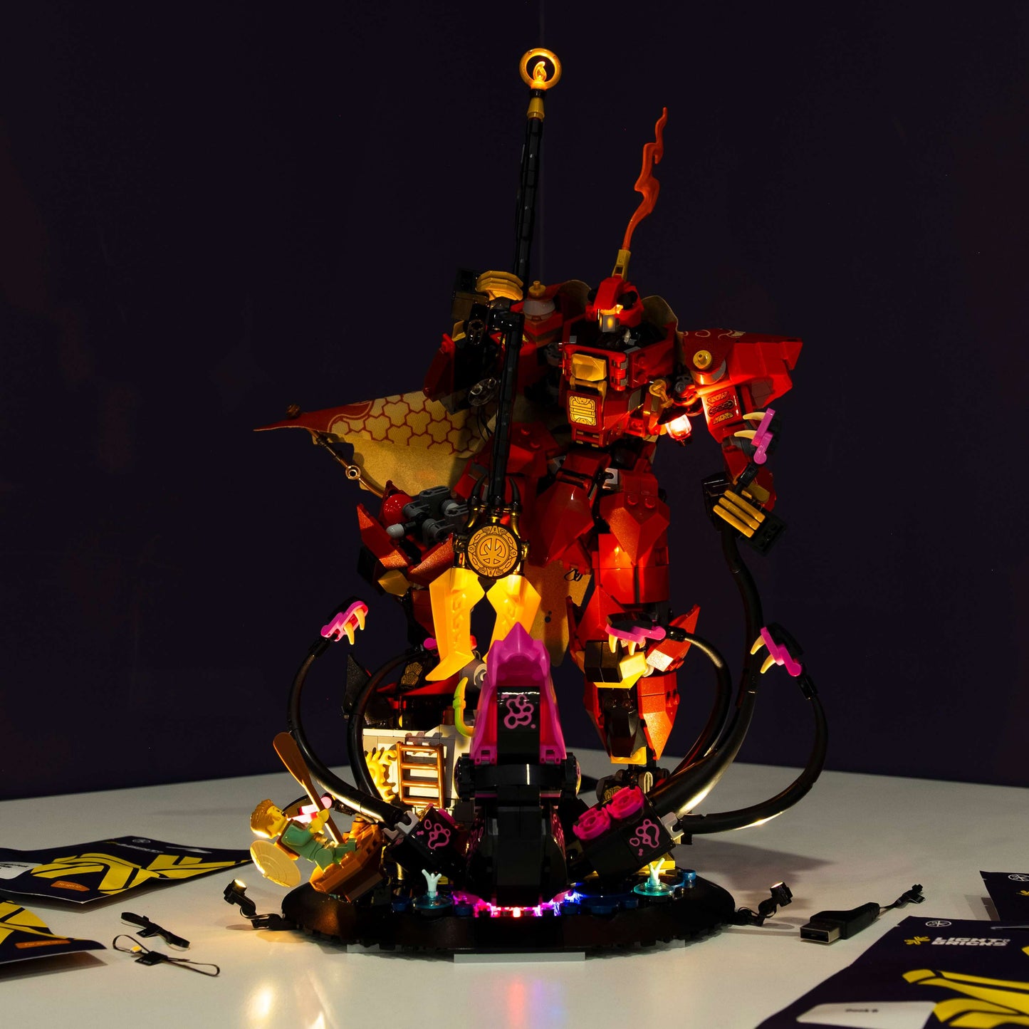 LEGO® NINJAGO The Fire Knight Mech #71846 DIY Light Bundle