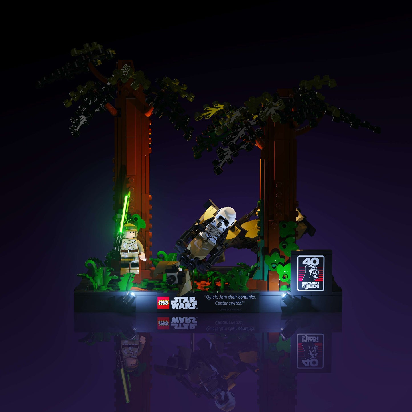 Light Kit for LEGO® Star Wars Endor Speeder Chase Diorama #75353