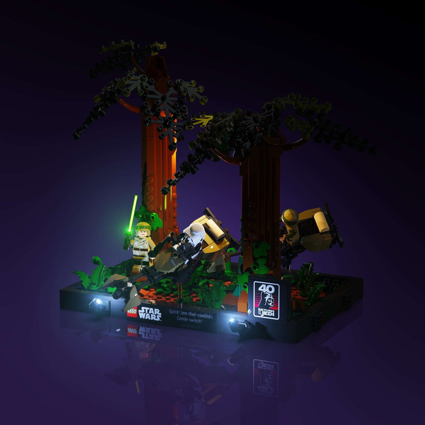 Light Kit for LEGO® Star Wars Endor Speeder Chase Diorama #75353