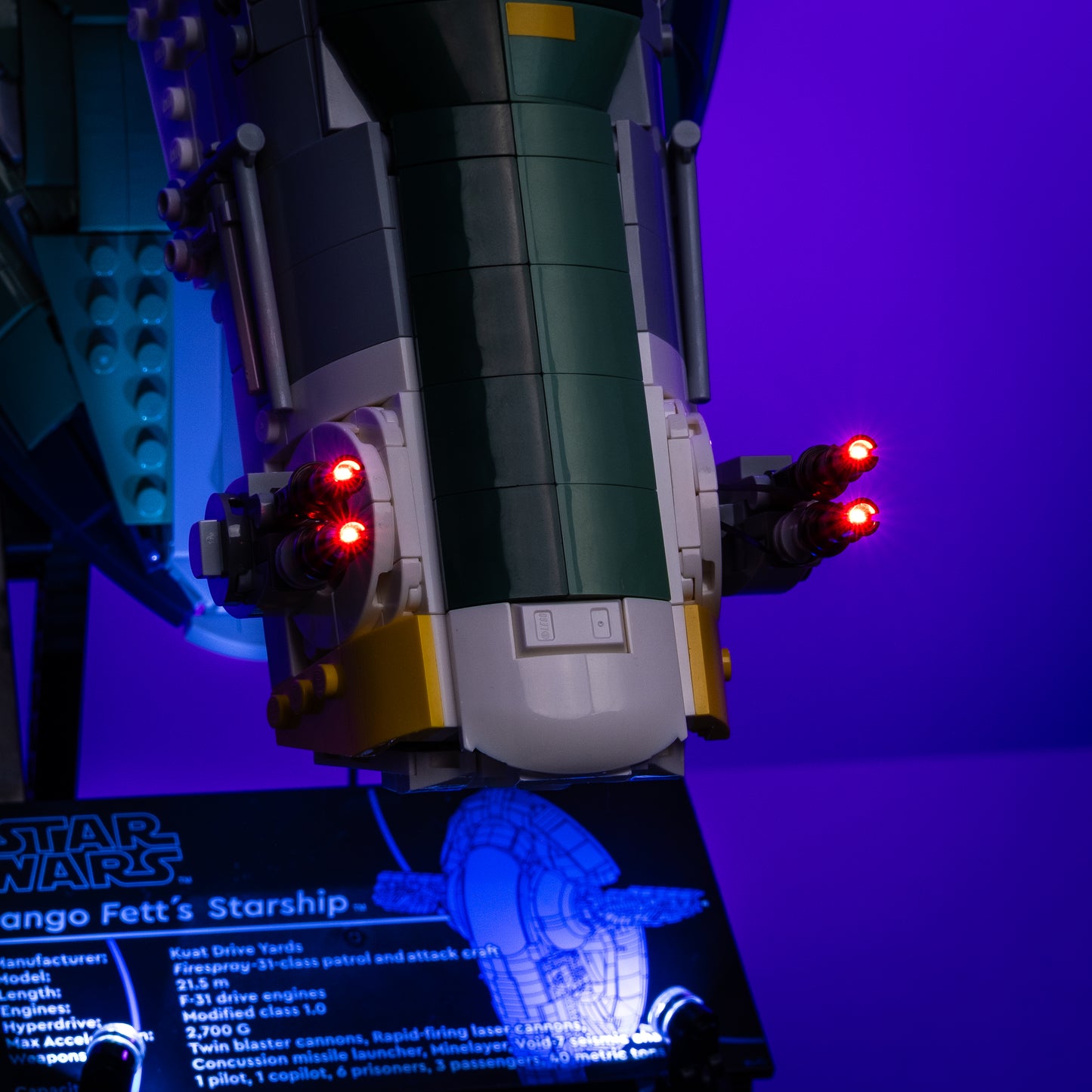 LMB 2.0 Light Kit for LEGO Star Wars UCS Jango Fett's Firespray-Class Starship #75409