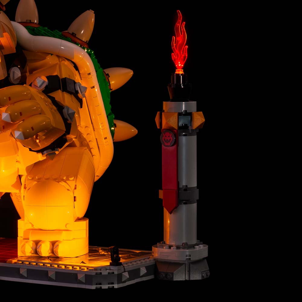 Bourvill LED Lights Kit for The Mighty Bowser 71411 - Lights Set Compatible  with Lego 71411 Set -Classic Version (Lights Kit Without Model)
